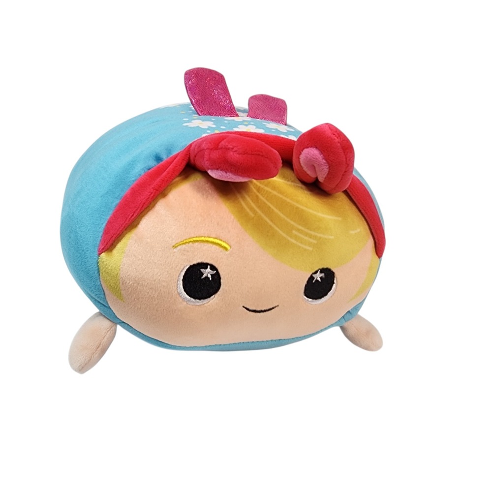 Moosh-Moosh Plush Doll Blue Floral Girl Character Stuffed‎ Toy